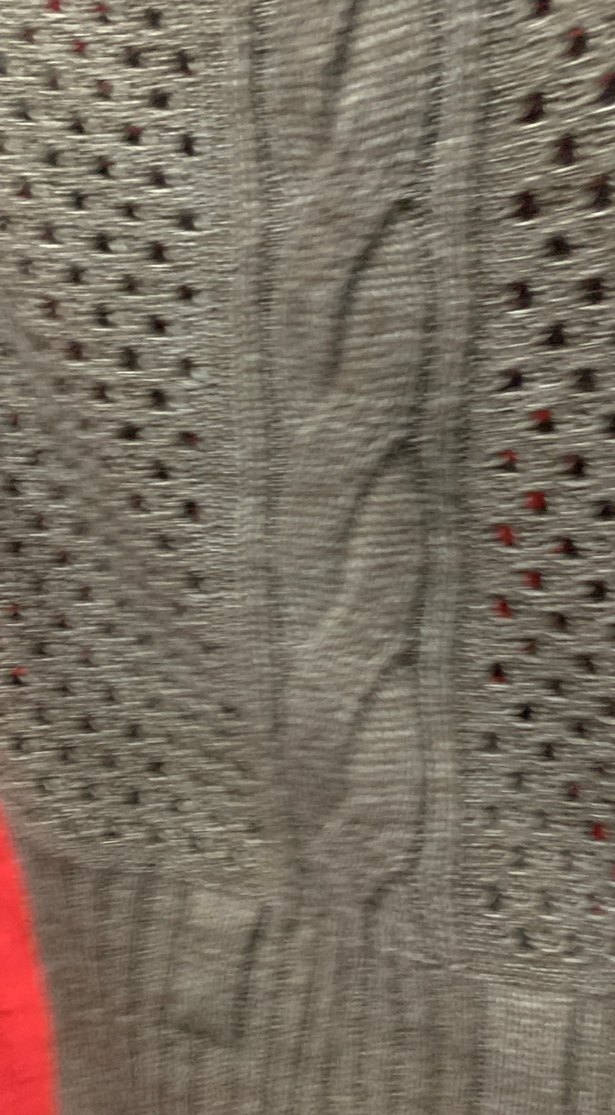 Gri Örgü Yüksek Yaka Kolsuz Kazak süeter - Görsel 3