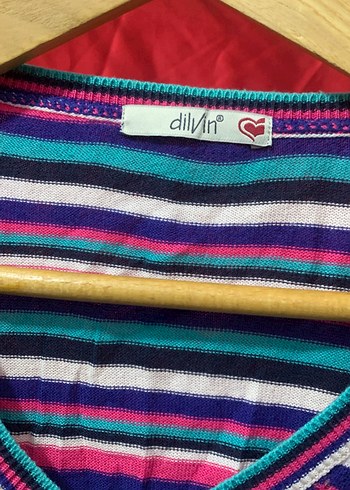 Renkli V Yaka Örgü Kadın Kazak - Görsel 3