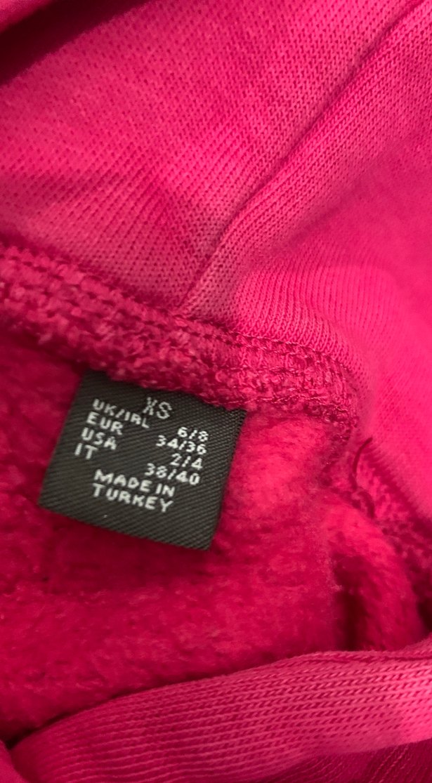 Fuşya Kapüşonlu Sweatshirt - Görsel 3