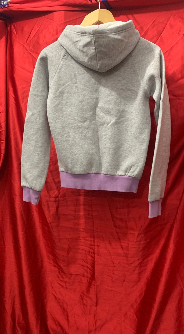 Gri Kapüşonlu Spor Sweatshirt - Görsel 2