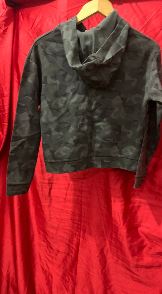 Gri Kamuflaj Desenli Kadın Sweatshirt - Görsel 2