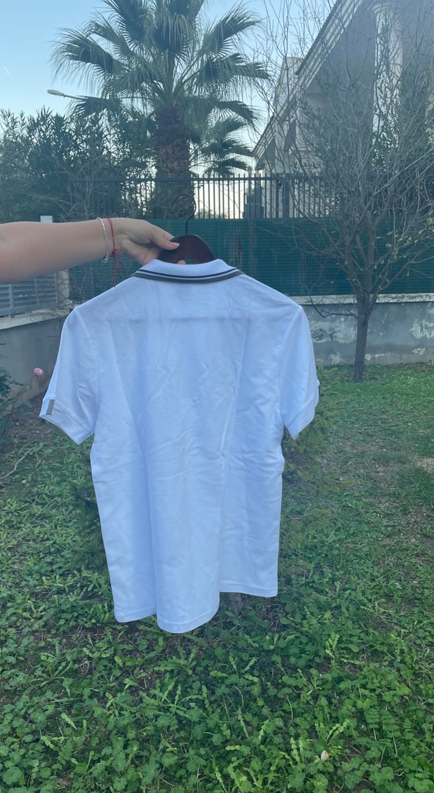 Beyaz Erkek Kısa Kollu Polo Tişört - Görsel 2