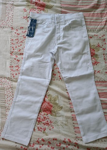 Beyaz çocuk pantolonu - Görsel 2