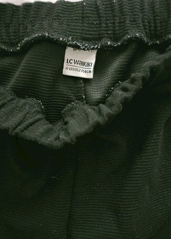 Siyah Kız çocuğuNormal Boy Rahat İspanyol Paça Pantolon - Görsel 3