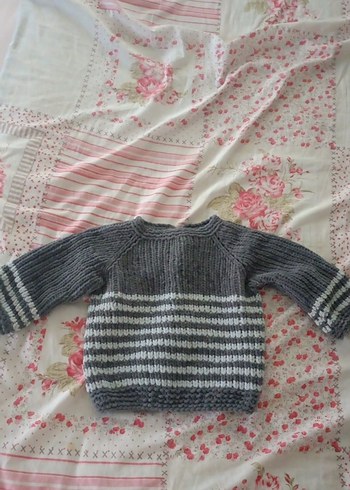 Gri Çocuk Triko Hırka - Görsel 2