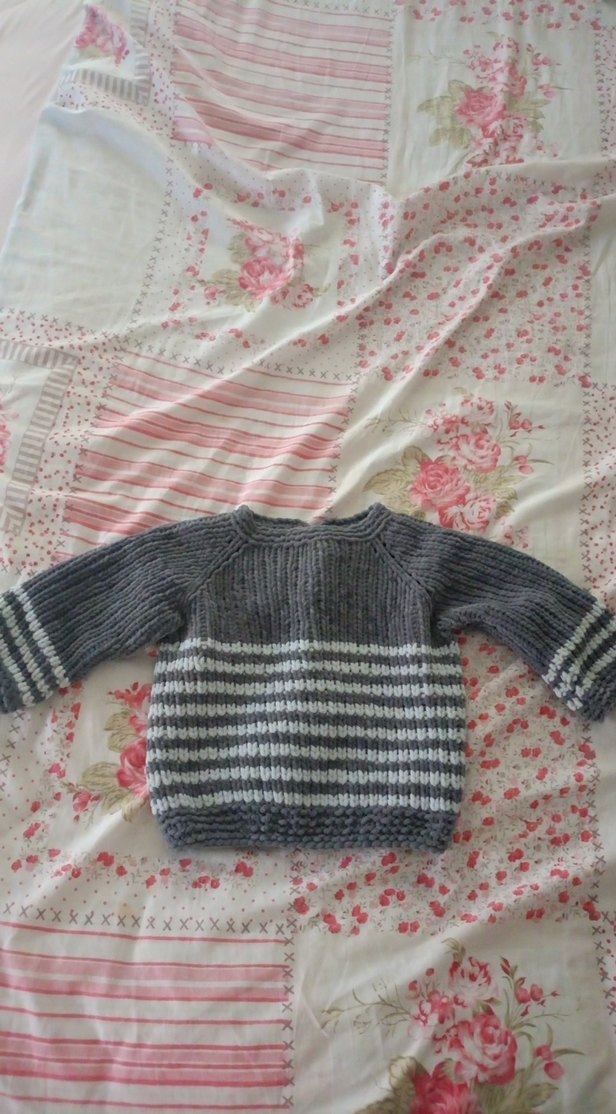 Gri Çocuk Triko Hırka - Görsel 2