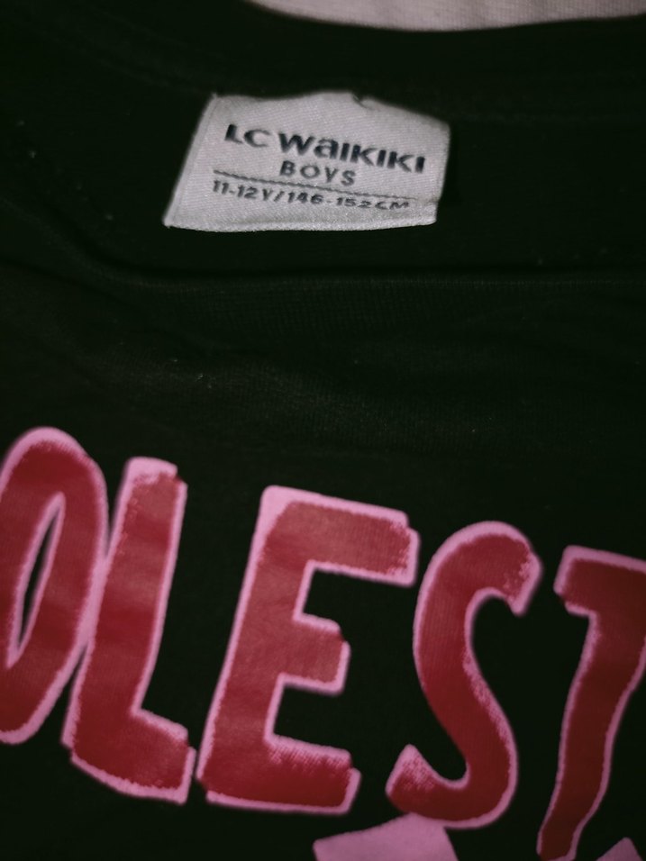 Kız Çocuk Siyah Baskılı Sweatshirt - Görsel 2