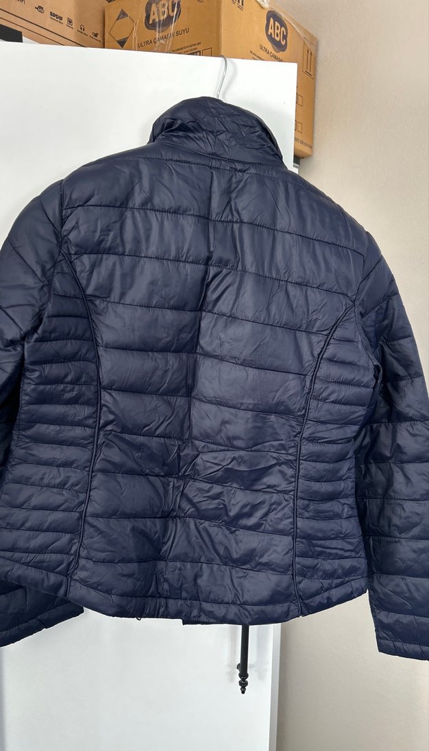 Fermuarlı Lacivert Kadın Ceket - Görsel 4