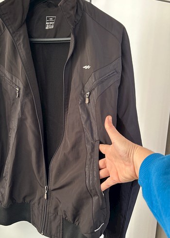 Erkek Siyah Fermuarlı Rüzgarlık - Görsel 3