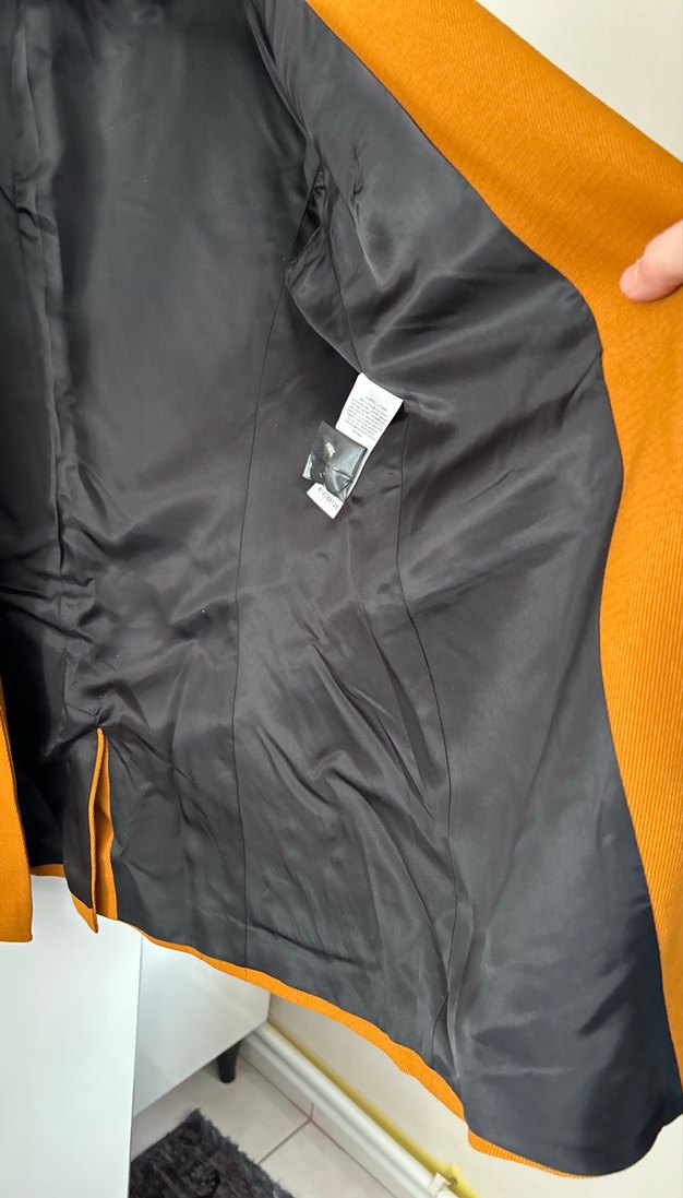 Düğmeli Kadın kumas Blazer Ceket - Görsel 5