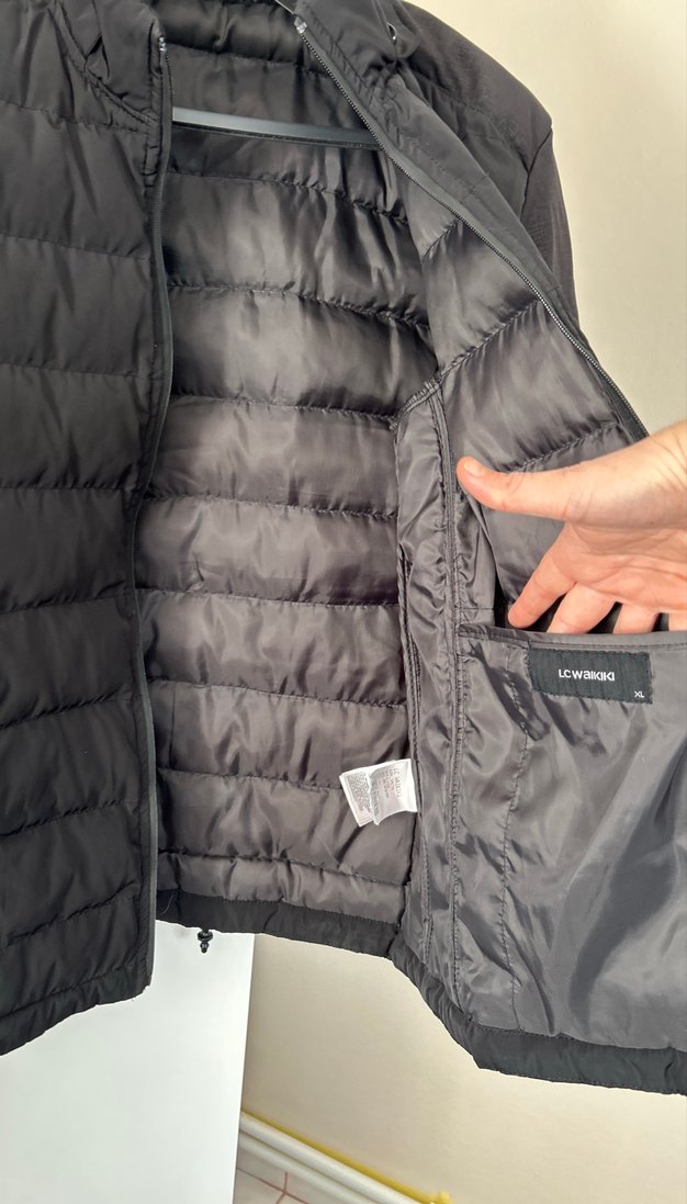 Erkek Siyah Fermuarlı Street Wear Ceket - Görsel 4