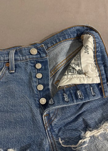 Levis 501 Kot Şort - Görsel 2