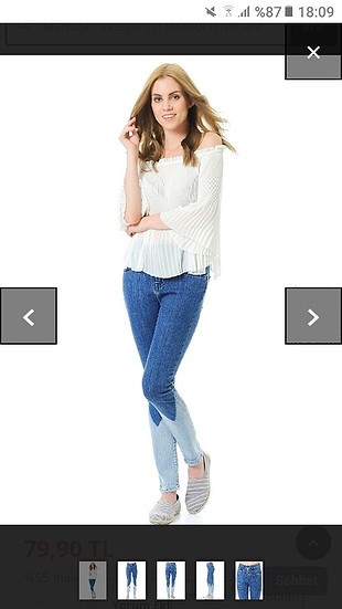 LACIVERT MODA TUTKUSU MARKA KOT JEAN PANTOLON 