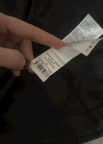 Siyah Kadın Deri Biker Ceket - Görsel 5