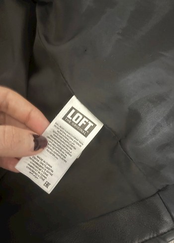 Siyah Kadın Deri Biker Ceket - Görsel 4