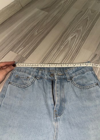 Mavi Midi Denim Kadın Jean - Görsel 3