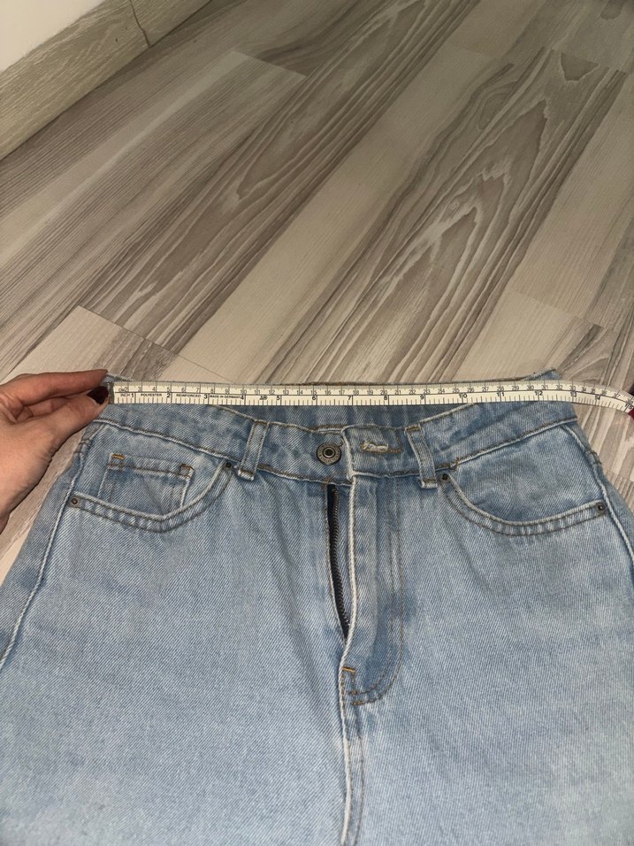 Mavi Midi Denim Kadın Jean - Görsel 3