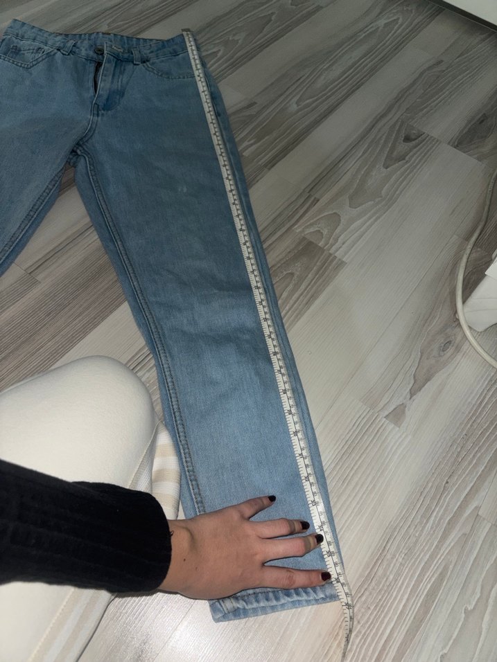 Mavi Midi Denim Kadın Jean - Görsel 4