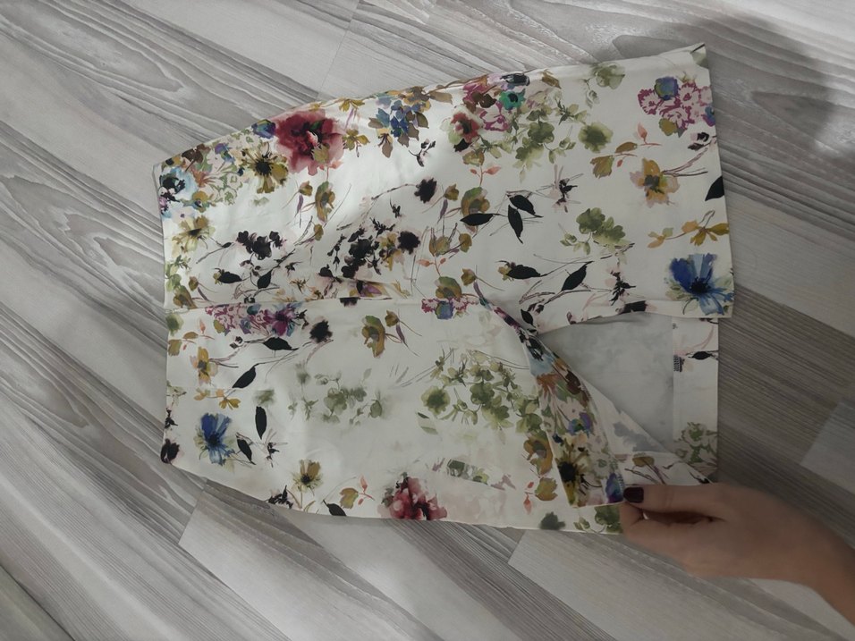 Çiçek Desenli Dantel Detaylı Bohem Midi Etek - Görsel 2