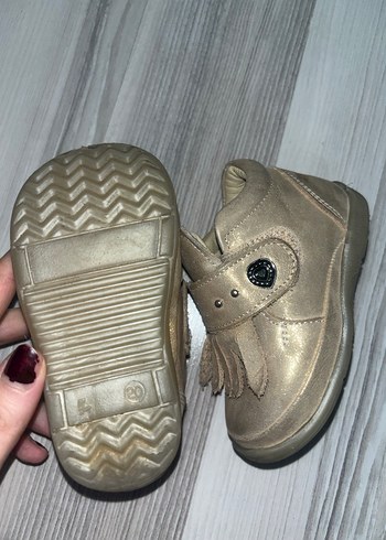 Kızlar için Altın Renkli İlk Adım Ayakkabısı - Görsel 5