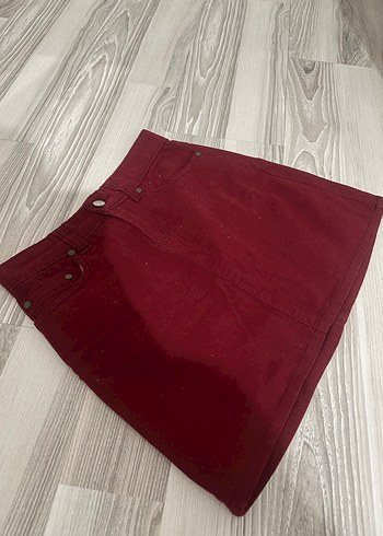 Bordo Mini Kadın Etek - Görsel 2