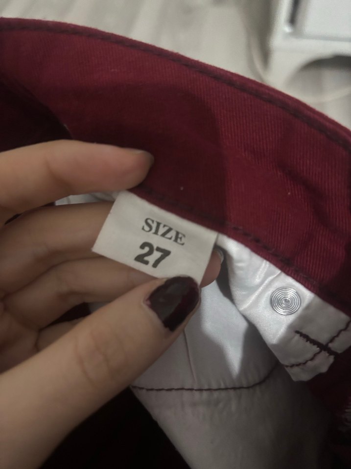 Bordo Mini Kadın Etek - Görsel 4