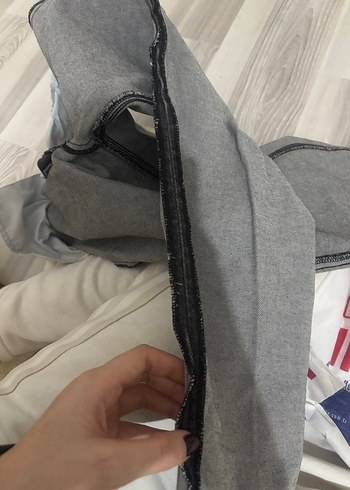 Mavi normal Kesim Kadın Denim Pantolon - Görsel 7