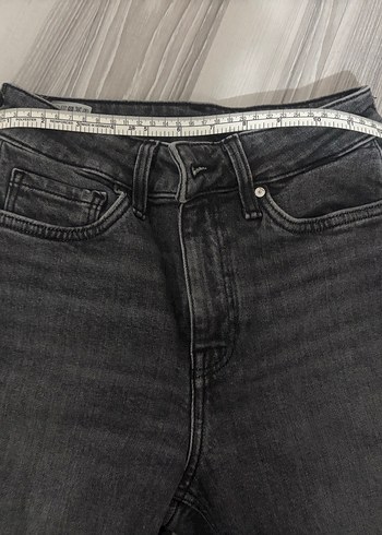 Mavi normal Kesim Kadın Denim Pantolon - Görsel 3