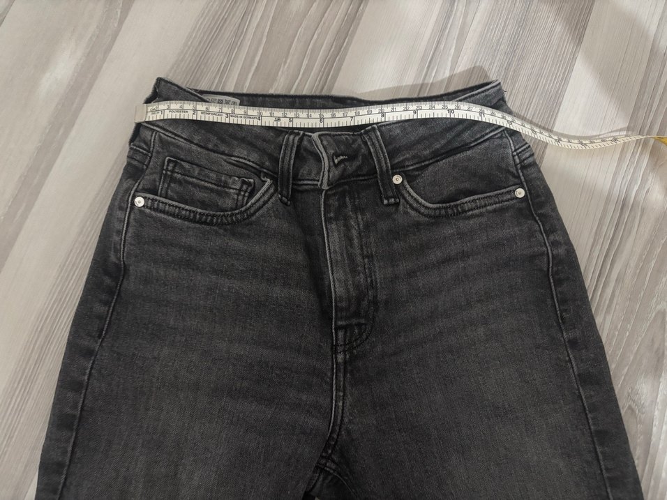 Mavi normal Kesim Kadın Denim Pantolon - Görsel 3