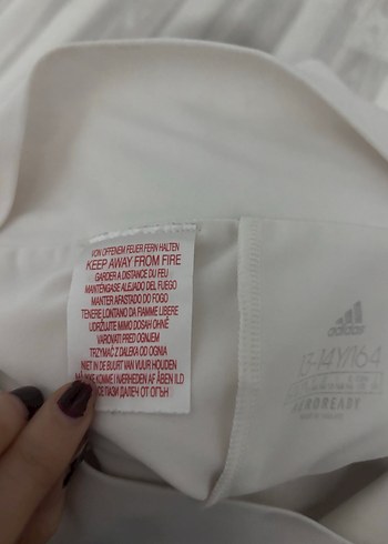 Beyaz Adidas Tenis Spor Mini Etek - Görsel 4