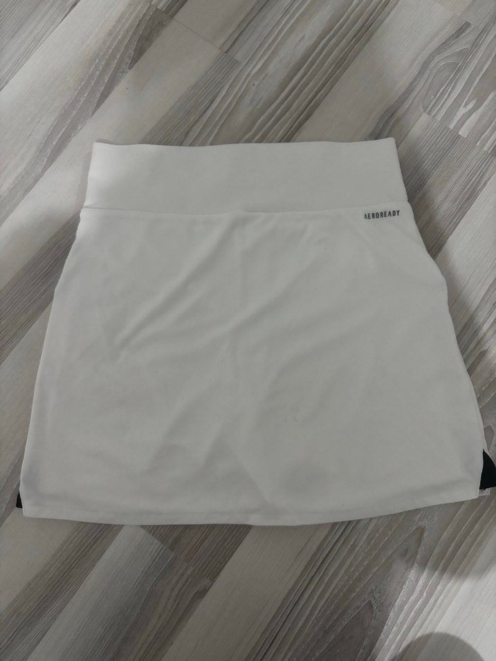 Beyaz Adidas Tenis Spor Mini Etek - Görsel 2