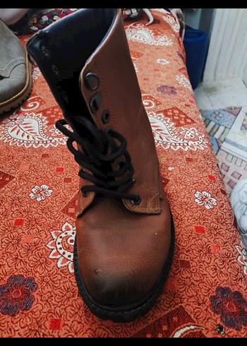 Deri Kahverengi Bağcıklı Erkek Bot - Görsel 2
