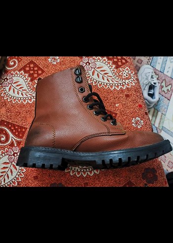 Deri Kahverengi Bağcıklı Erkek Bot - Görsel 3