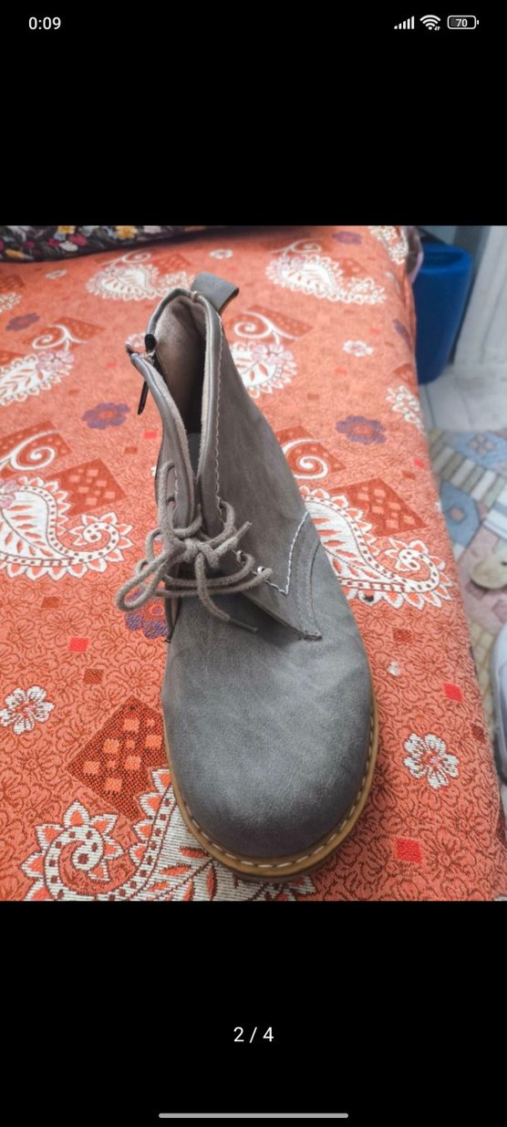 Deri Kahverengi Bağcıklı Erkek Bot - Görsel 5