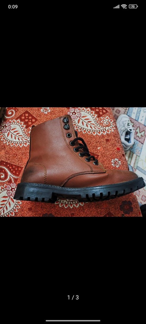 Deri Kahverengi Bağcıklı Erkek Bot - Görsel 3