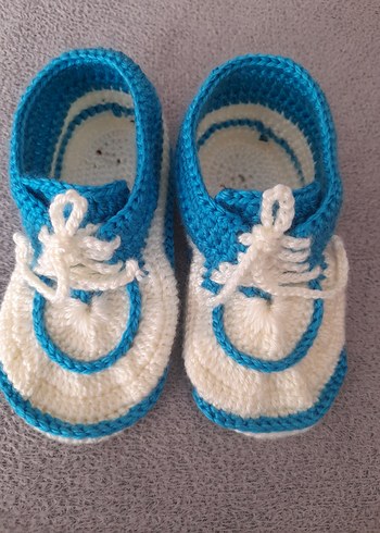 Renk Renk Bebek Örgü Patik - Görsel 6