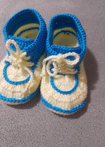 Renk Renk Bebek Örgü Patik - Görsel 2