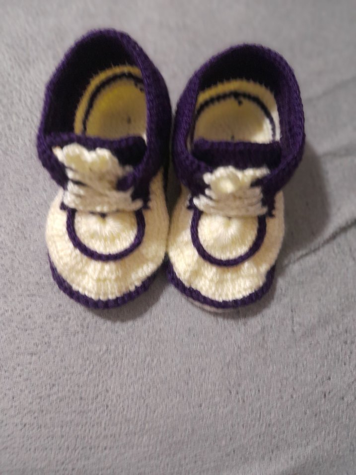 Renk Renk Bebek Örgü Patik - Görsel 4