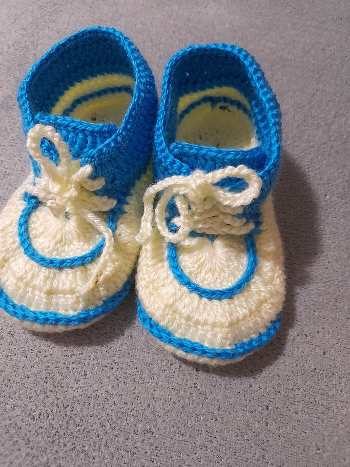 Renk Renk Bebek Örgü Patik - Görsel 2