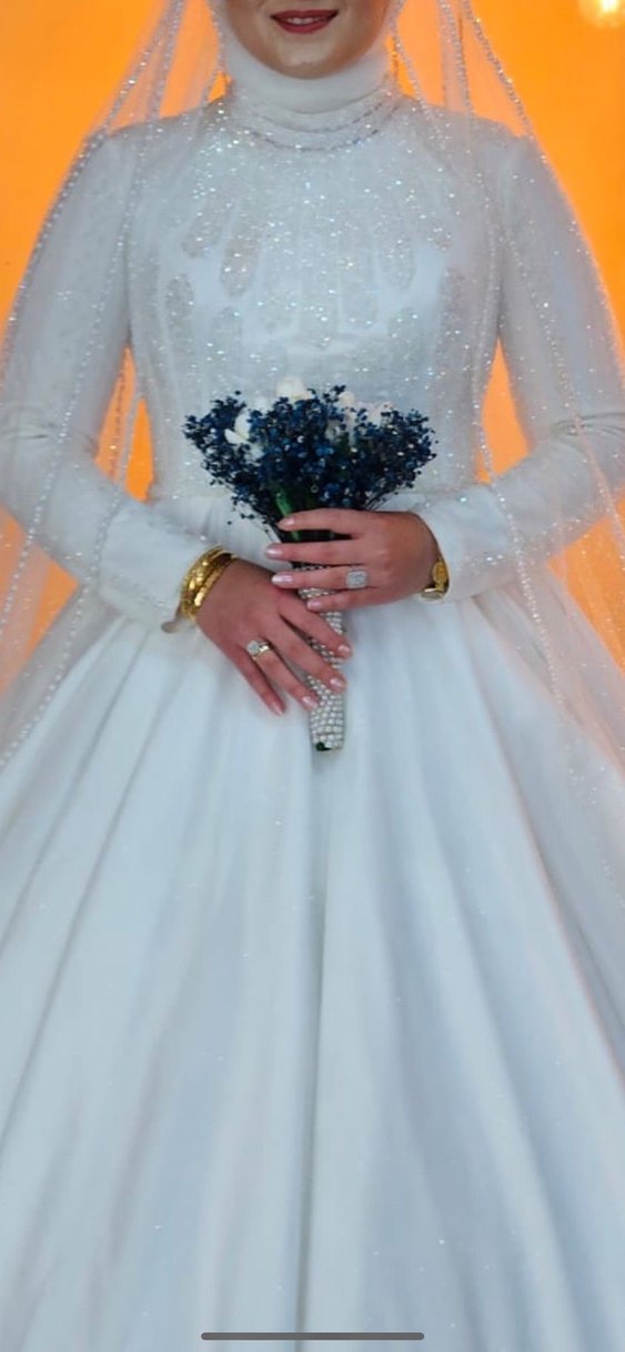 Özel dikim taşlı gelinlik - Görsel 5