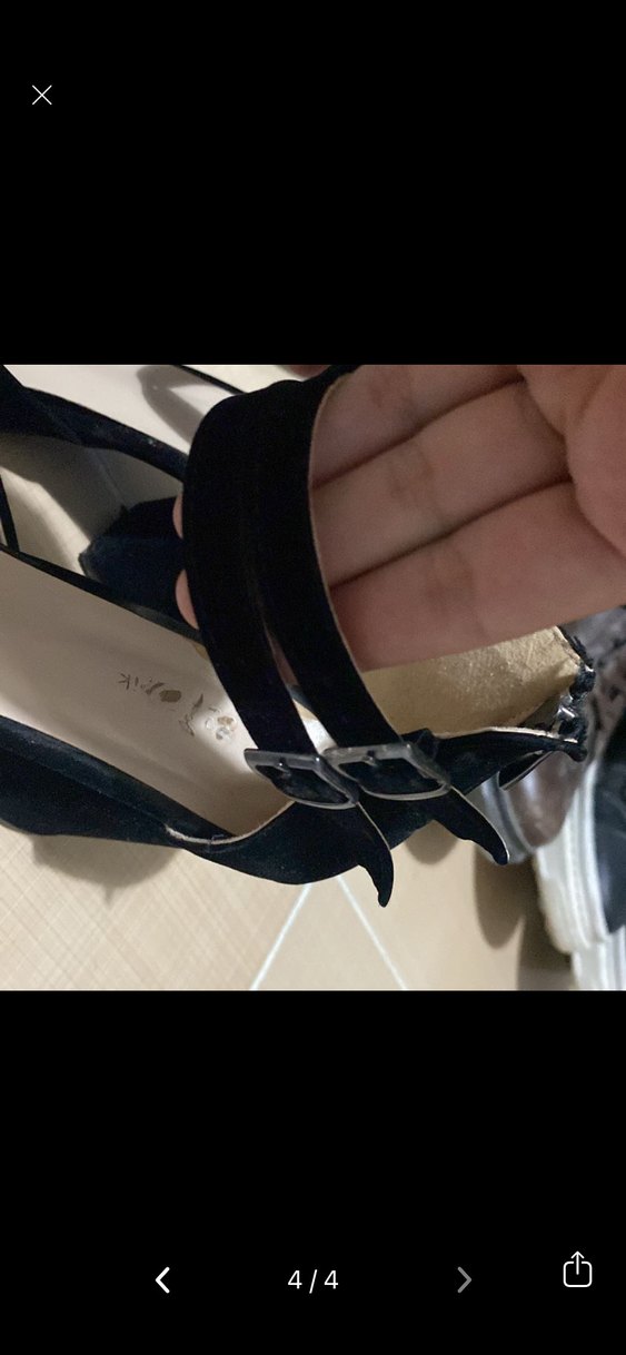 Süet topuklu ayakkabı - Görsel 3