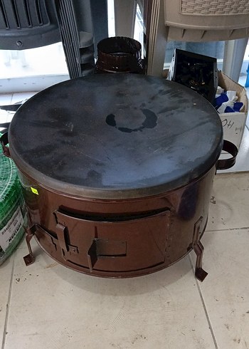 Koyu Kahverengi Metal Sac Sac Ocak - Görsel 3