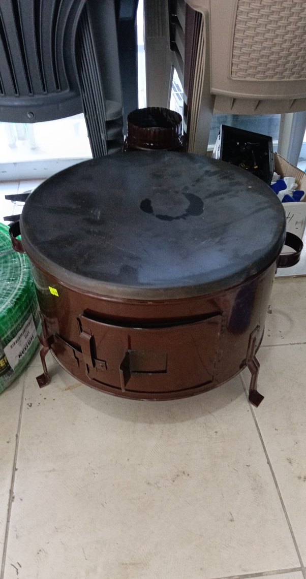 Koyu Kahverengi Metal Sac Sac Ocak - Görsel 2