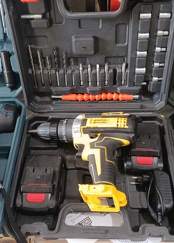 Sarı Kablosuz Matkap Seti - Görsel 2