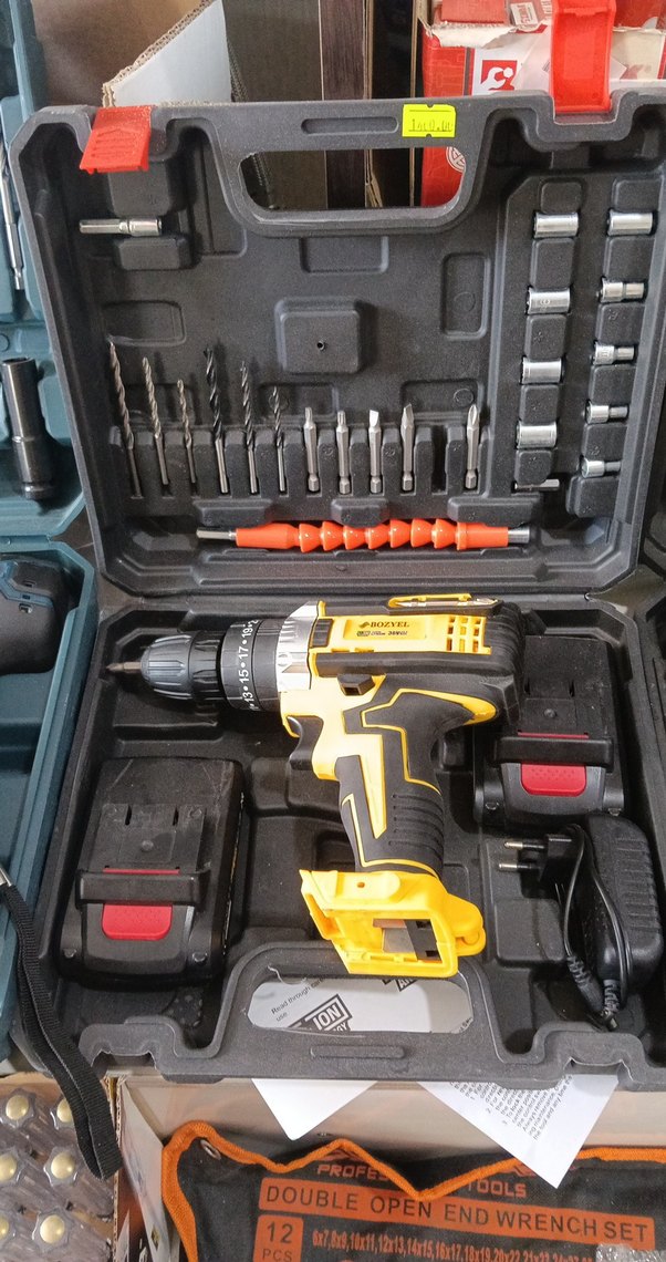 Sarı Kablosuz Matkap Seti - Görsel 2