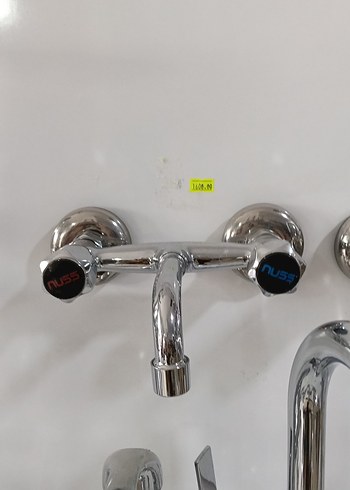 Duvara Monte Mutfak Musluğu Beyaz Gri - Görsel 2