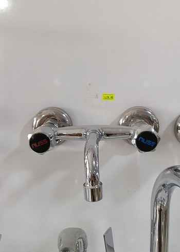 Duvara Monte Mutfak Musluğu Beyaz Gri - Görsel 3