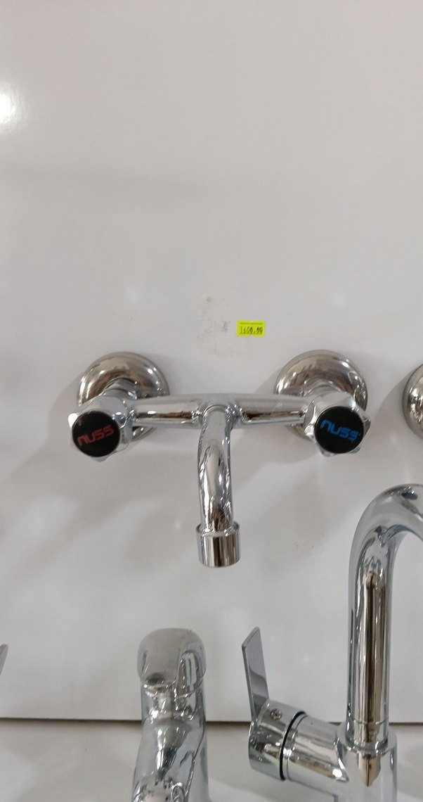 Duvara Monte Mutfak Musluğu Beyaz Gri - Görsel 4