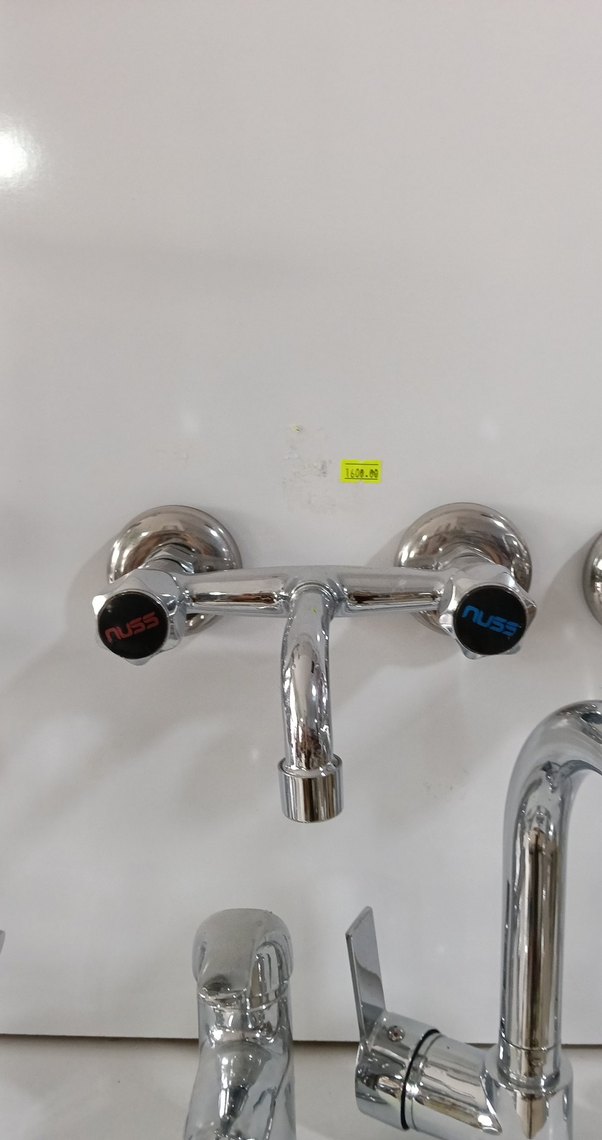 Duvara Monte Mutfak Musluğu Beyaz Gri - Görsel 3