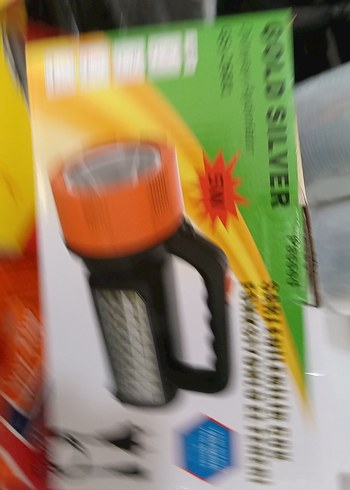 Çok Fonksiyonlu Turuncu El Feneri 5W - Görsel 4